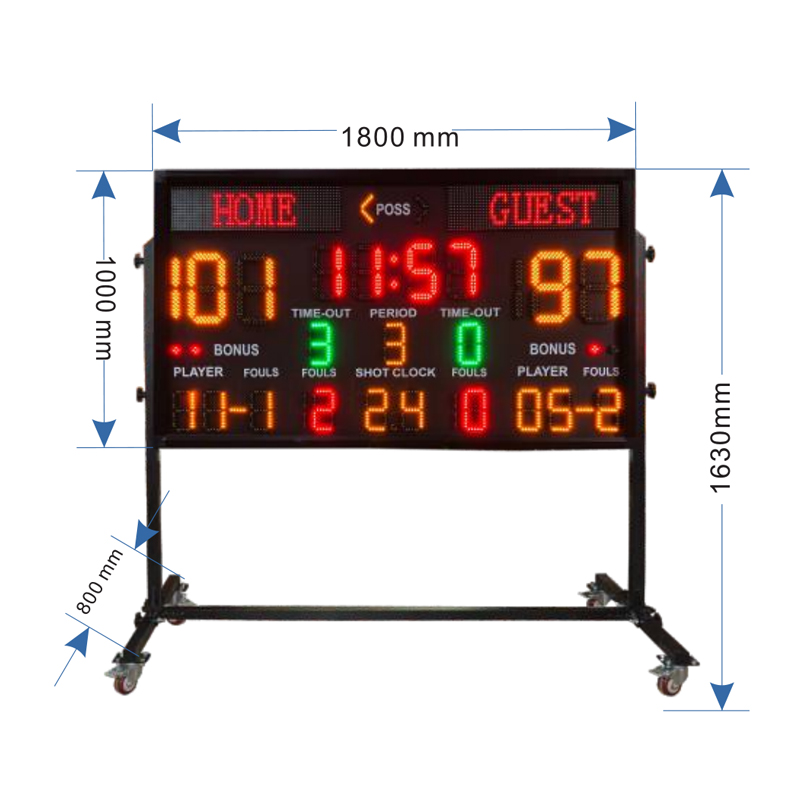Scoreboard Digital - لوحة نتائج رقمية خارجية LED للملاعب