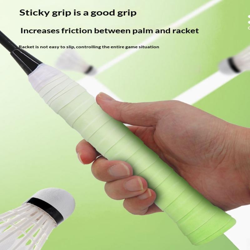 Badminton Grip - شريط تثبيت مضرب رياضي متدرج الألوان،