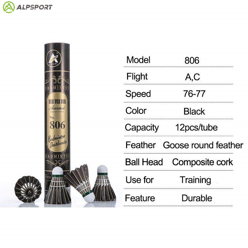 ALP 806 كرات الريشة 12 قطعة كر - مراجعة Feather Shuttlecock وسعره