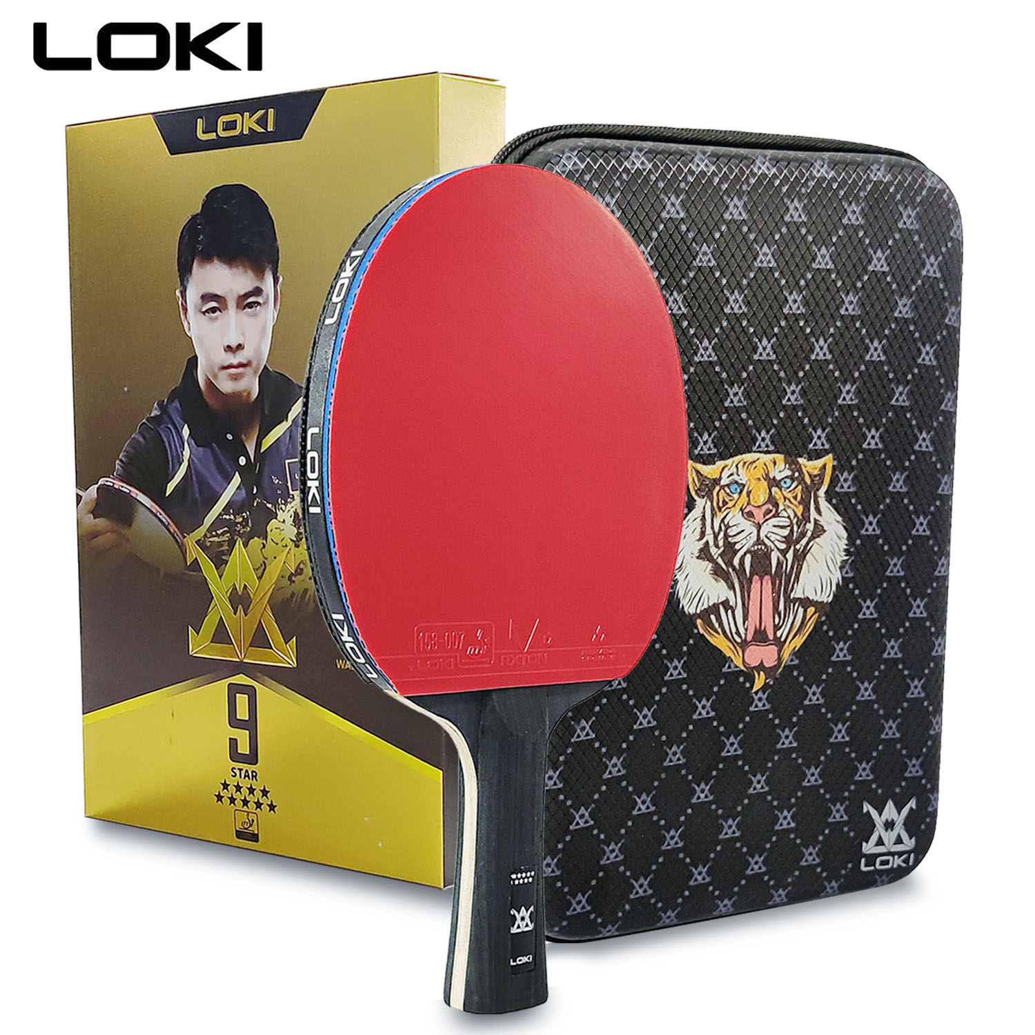 مضرب تنس طاولة LOKI 9 نجوم احت - مراجعة Badminton Racket Carbon وسعره