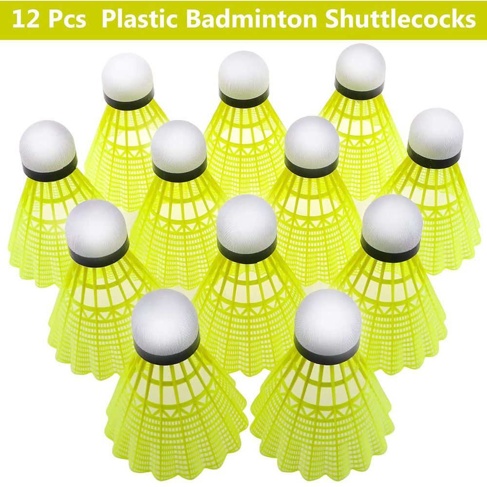 ريشات بادمنتون بلاستيكية جديدة - مراجعة Feather Shuttlecock وسعره