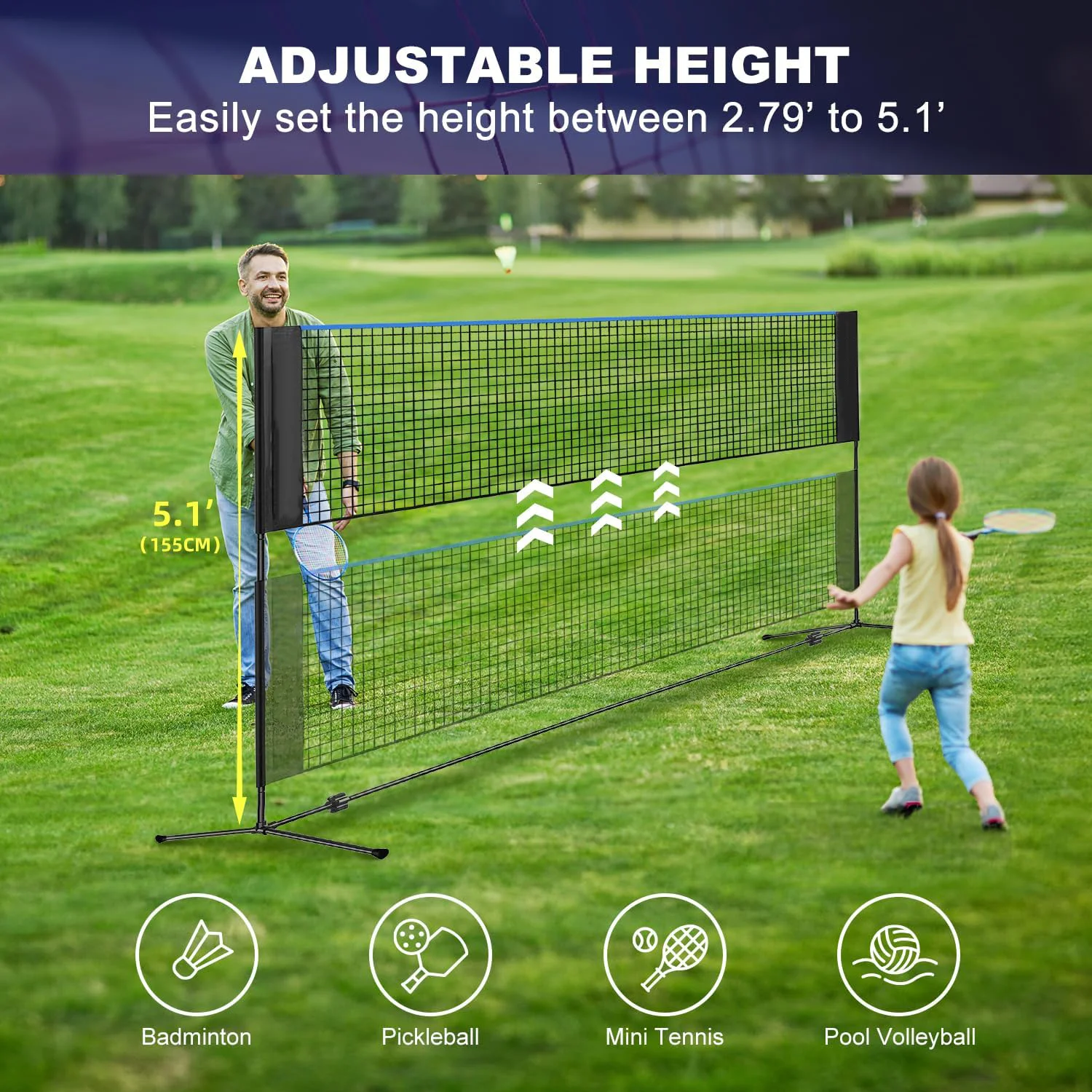 شبكة رياضية متعددة الاستخدامات - مراجعة Badminton Bag وسعره