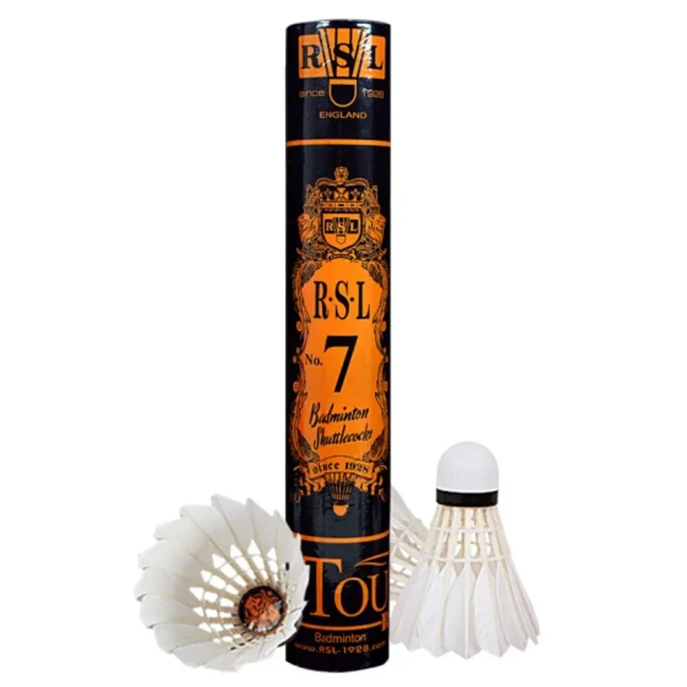 ريش بدمنتون أصلي من RSL رقم 4  - مراجعة Feather Shuttlecock وسعره