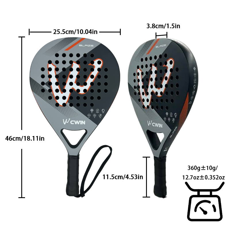 مضرب بادل CWIN BLAZE مصنوع من  - مراجعة Badminton Racket Carbon وسعره