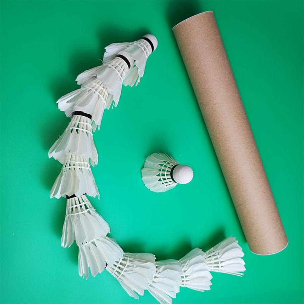 3/6/12 قطعة من كرات الريشة الط - مراجعة Feather Shuttlecock وسعره